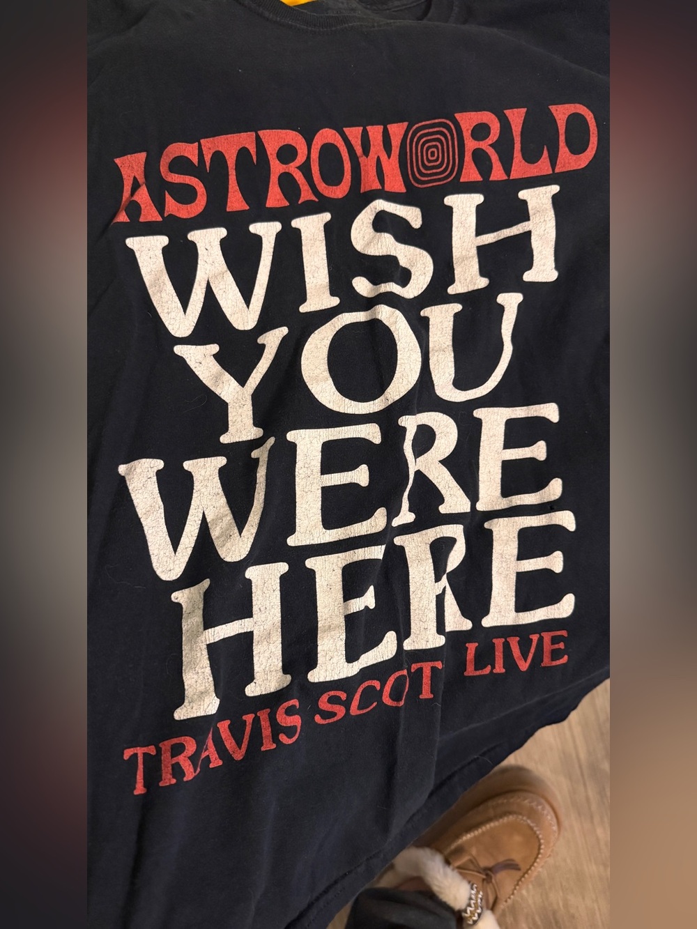 Astroworld "Wish You Were Here" Travis Scott Tour Tee - Black/Red/White